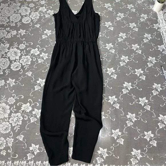 Iris & Ink Black Ruffle Jumpsuit - Picture 13 of 16